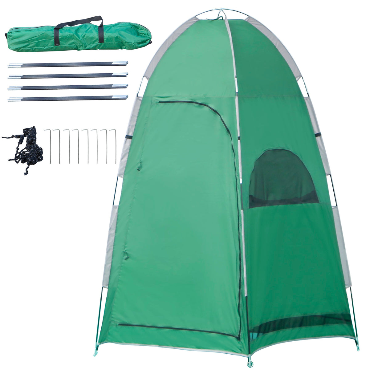 easycomfort easycomfort tenda doccia da campeggio con borsa per trasporto e tasca portaoggetti 122x122x213cm verde