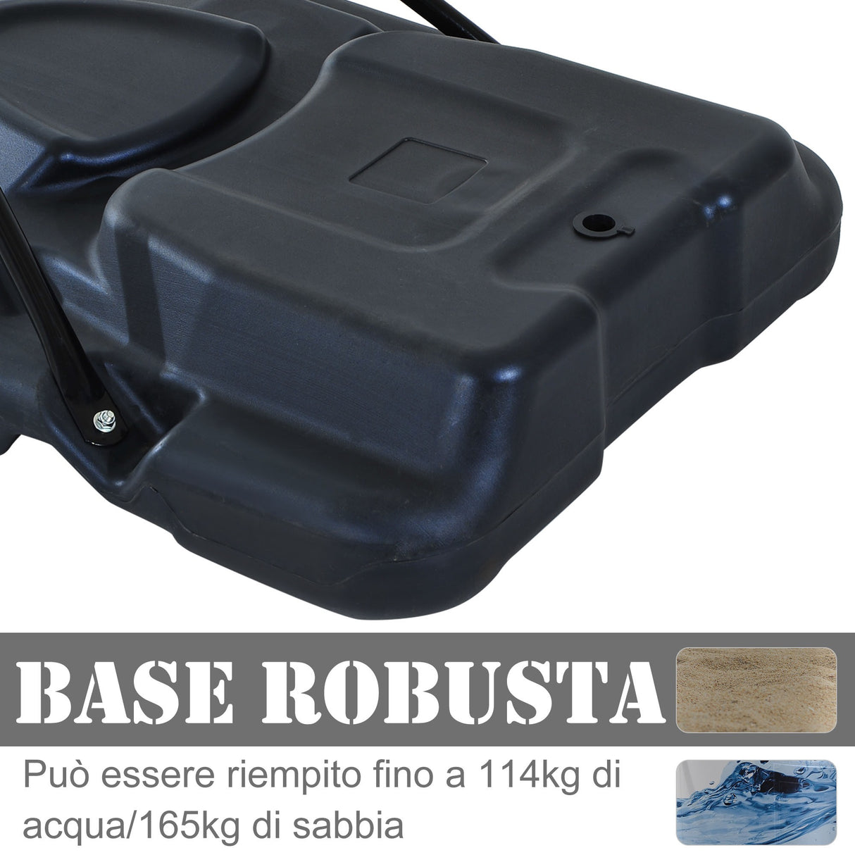 easycomfort easycomfort canestro da basket da esterno con supporto e altezza regolabile in acciaio