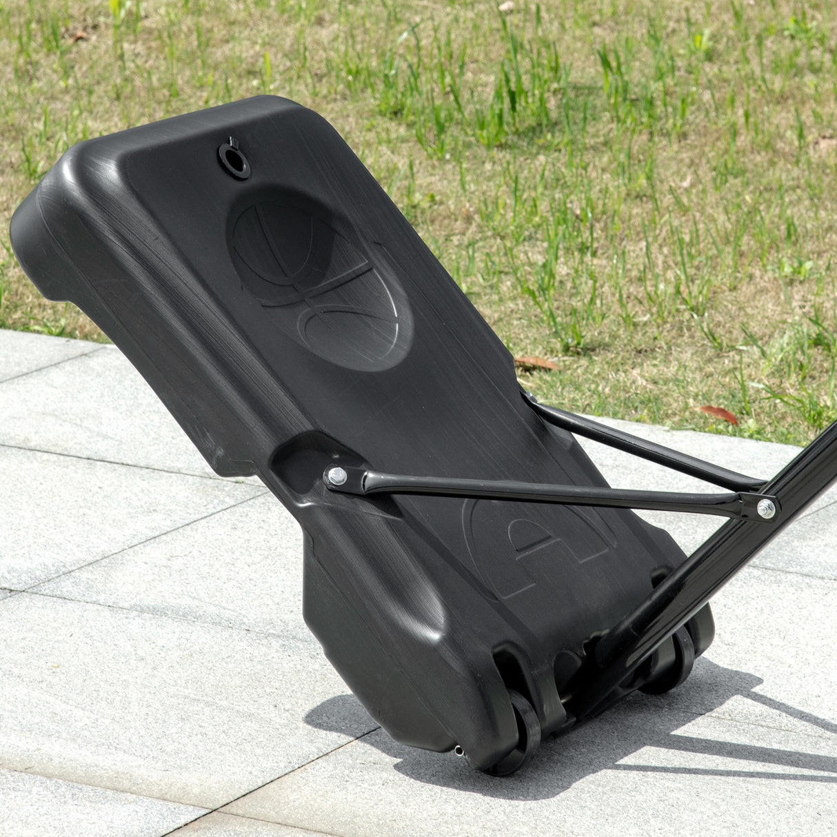 easycomfort easycomfort canestro basket con altezza regolabile 195 245cm base con ruote e tabellone blu