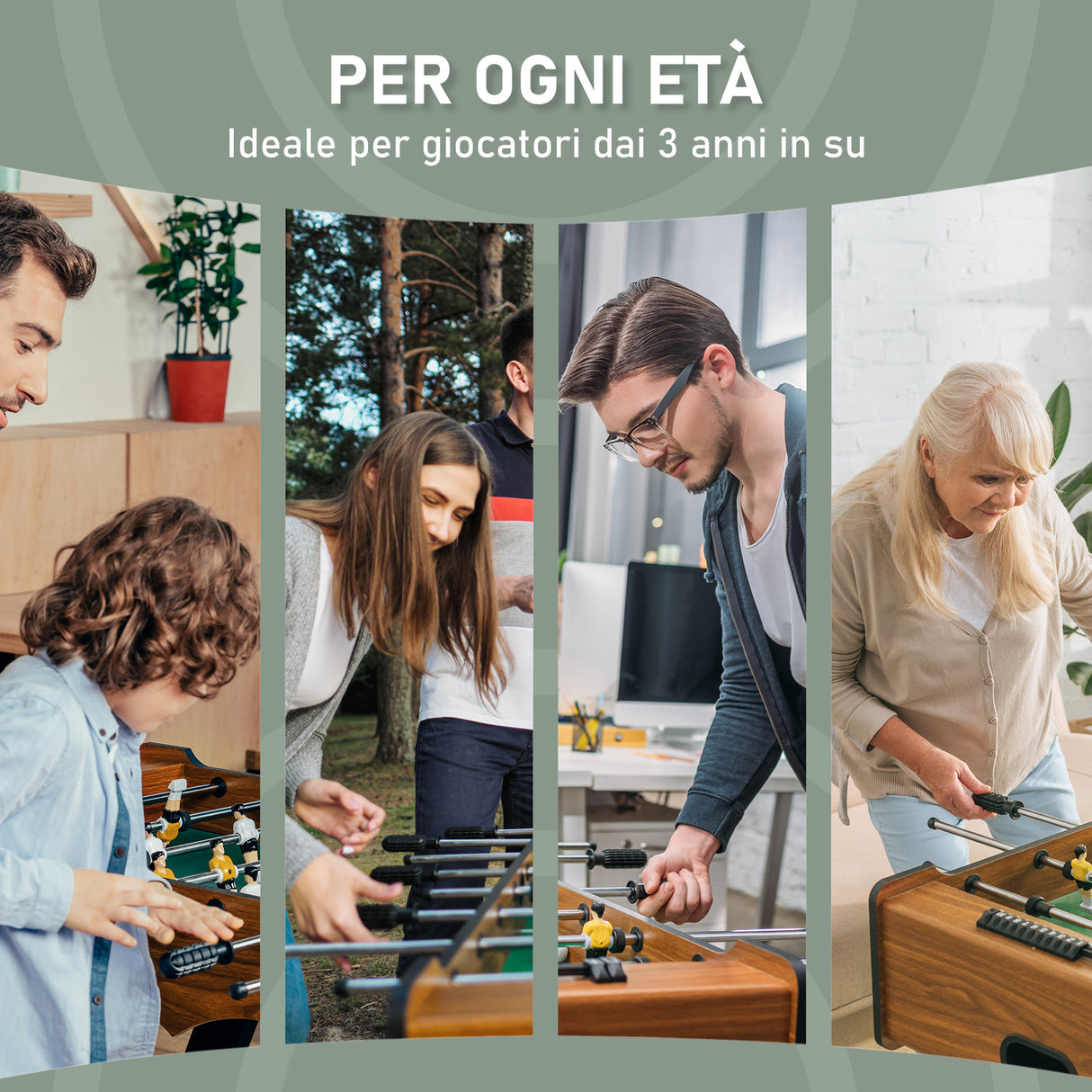 easycomfort easycomfort calcio balilla professionale in legno mdf 87x43x78cm