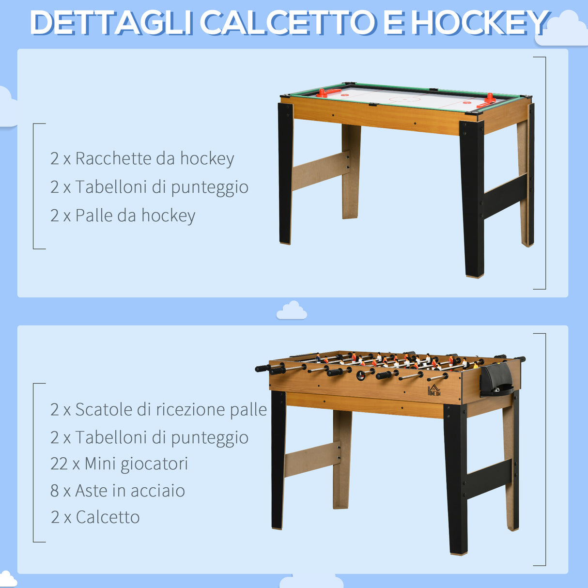 easycomfort easycomfort tavolo multigioco 4 in 1 con calcio balilla biliardo ping pong e hockey da tavolo 107x61x84 5cm