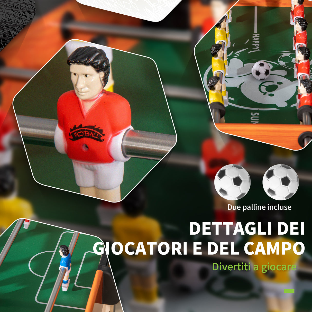 easycomfort easycomfort biliardino calcio balilla per bambini con manopole antiscivolo segnapunti e palline 118x104x69cm