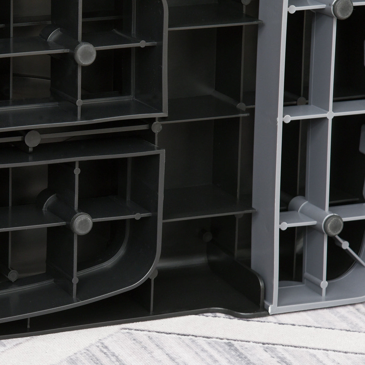 easycomfort easycomfort step fitness per allenamento a casa e palestra in pp con altezza regolabile 10cm e 15cm 68x29cm nero e grigio