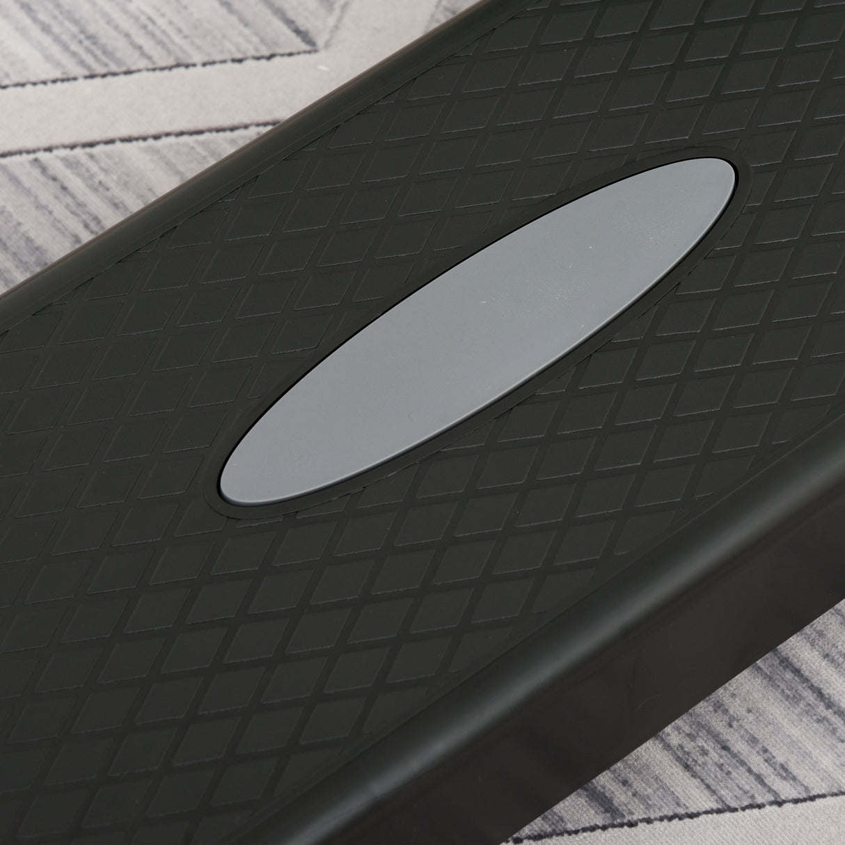 easycomfort easycomfort step fitness per allenamento a casa e palestra in pp con altezza regolabile 10cm e 15cm 68x29cm nero e grigio