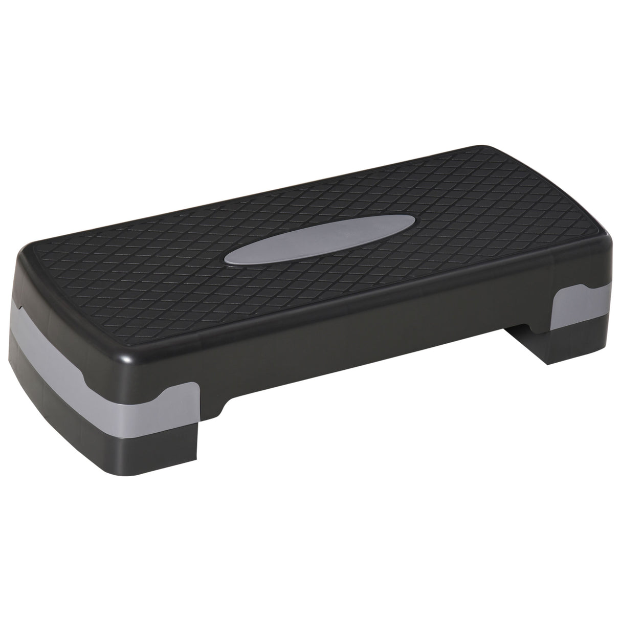 easycomfort easycomfort step fitness per allenamento a casa e palestra in pp con altezza regolabile 10cm e 15cm 68x29cm nero e grigio