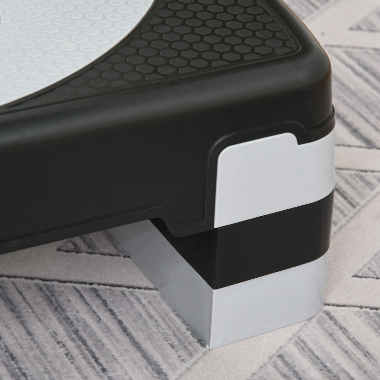 easycomfort easycomfort stepper da aerobica regolabile in altezza 10 15 20 cm antiscivolo nero e grigio