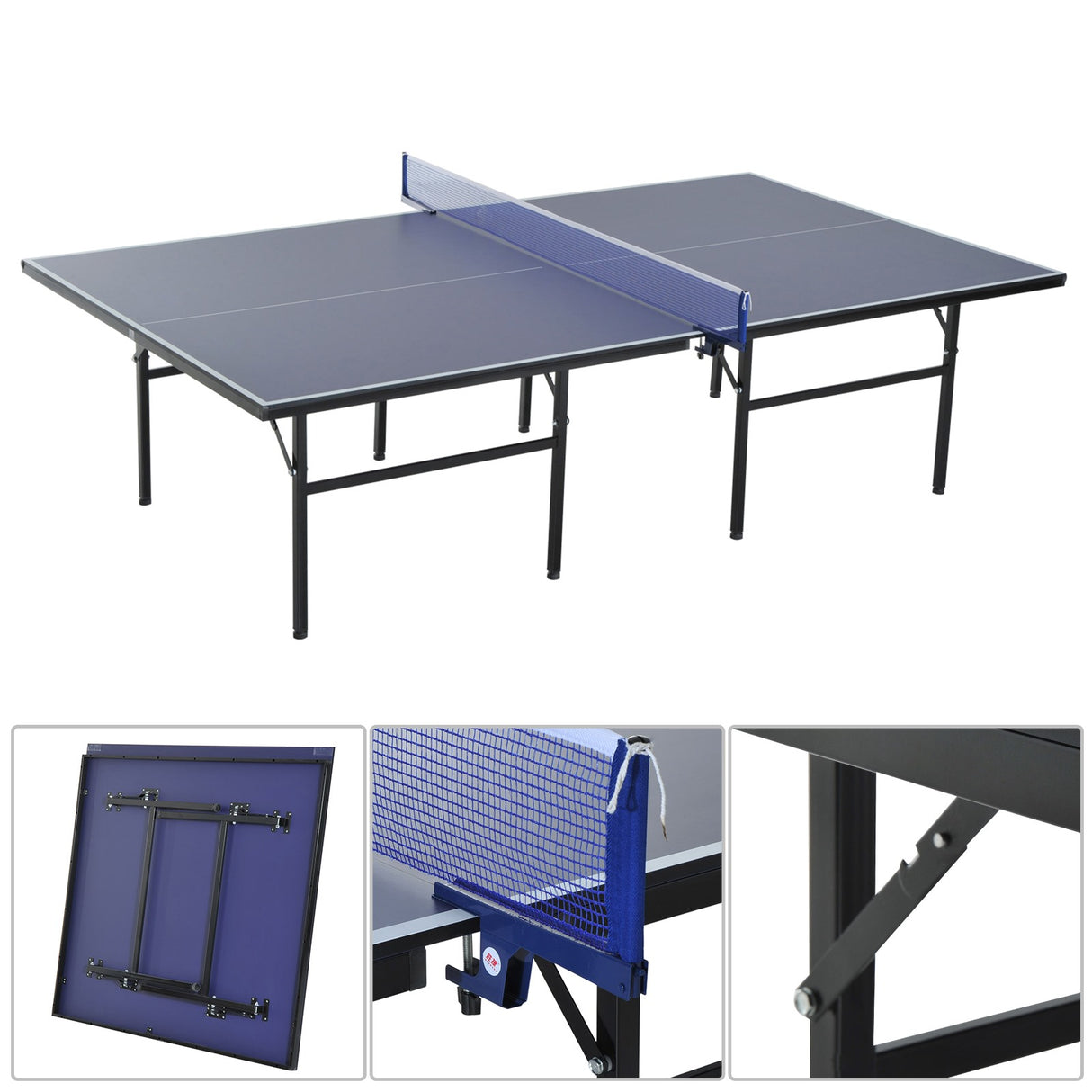 easycomfort easycomfort tavolo ping pong pieghevole in legno mdf e acciaio 152.5x274x76cm ean 8054144133720