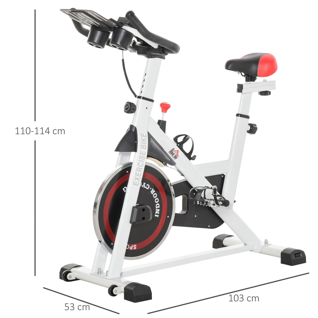 easycomfort easycomfort cyclette professionale cyclette da camera regolabile con schermo lcd e portabicchieri volano 8kg bianco ean 8055776910031