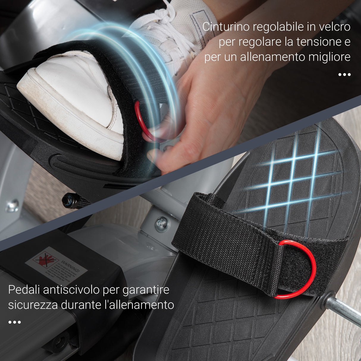 easycomfort easycomfort vogatore a 12 resistenze con monitor digitale e struttura in alluminio acciaio e abs 160x61x50 cm