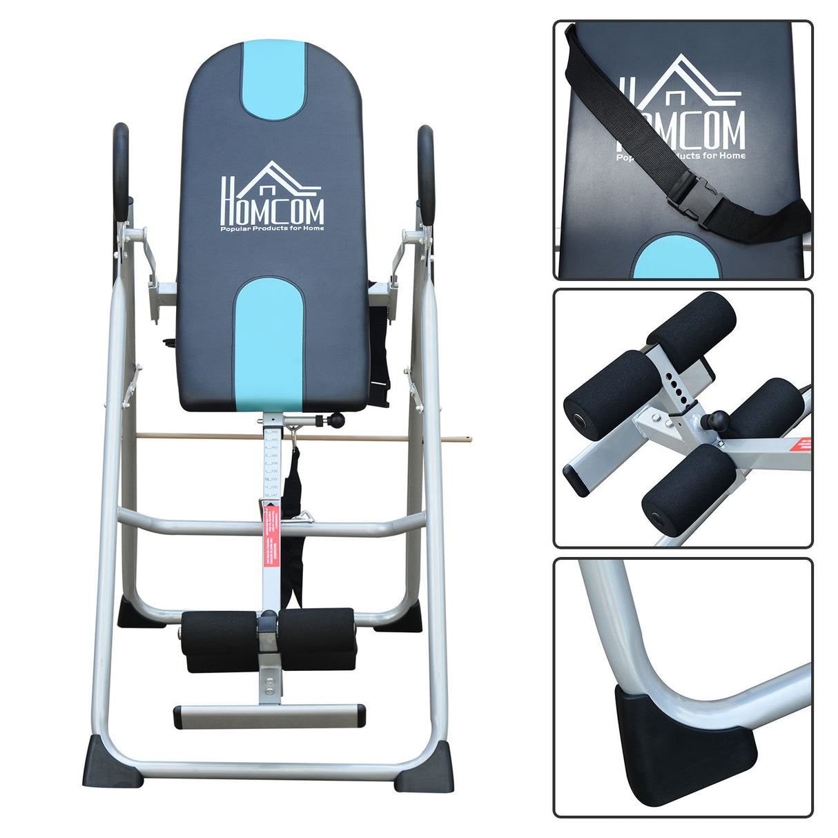 easycomfort easycomfort panca a inversione gravitazionale professionale imbottita tavola di inversione in acciaio 65x112 142x126cm ean 8054144135885