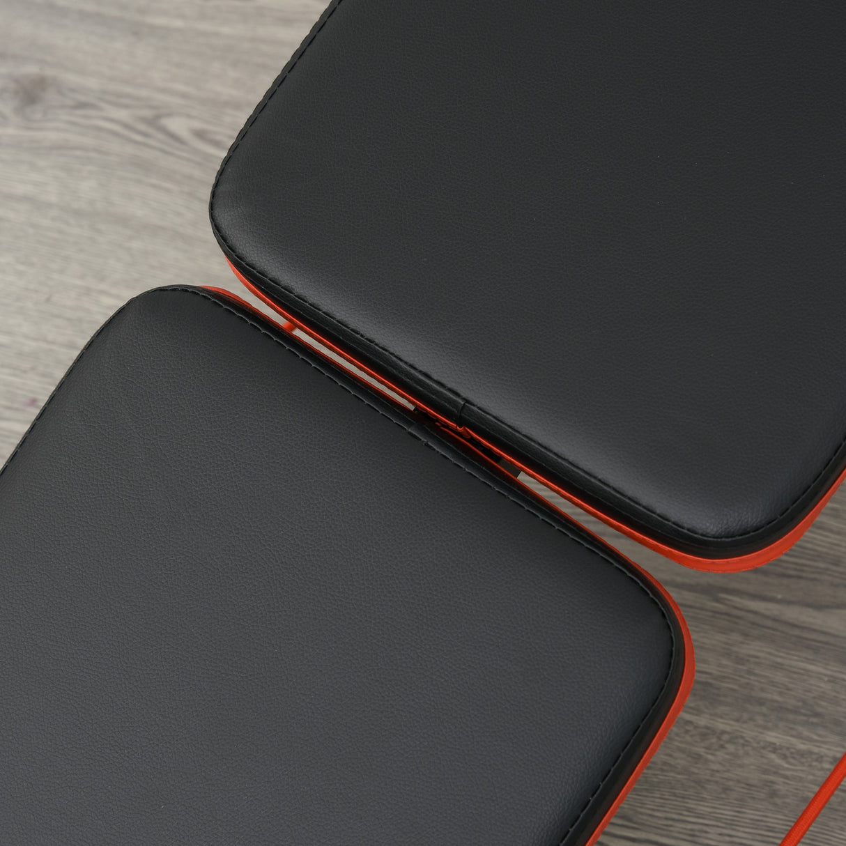 easycomfort easycomfort panca per addominali pieghevole e regolabile con imbottitura nera e rossa ean 8054144133287