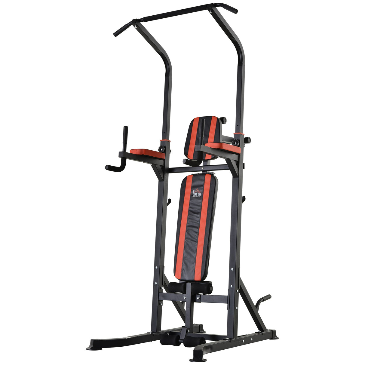 easycomfort easycomfort stazione di allenamento pieghevole multifunzionale in acciaio rosso e nero ean 8054111849555