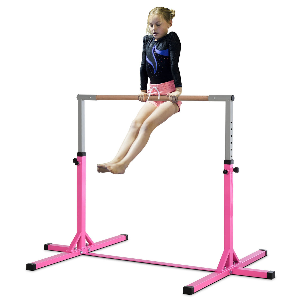 easycomfort easycomfort sbarra per ginnastica artistica o danza classica regolabile in altezza 92 150cm per bambini max 75 kg rosa ean 8055776912813