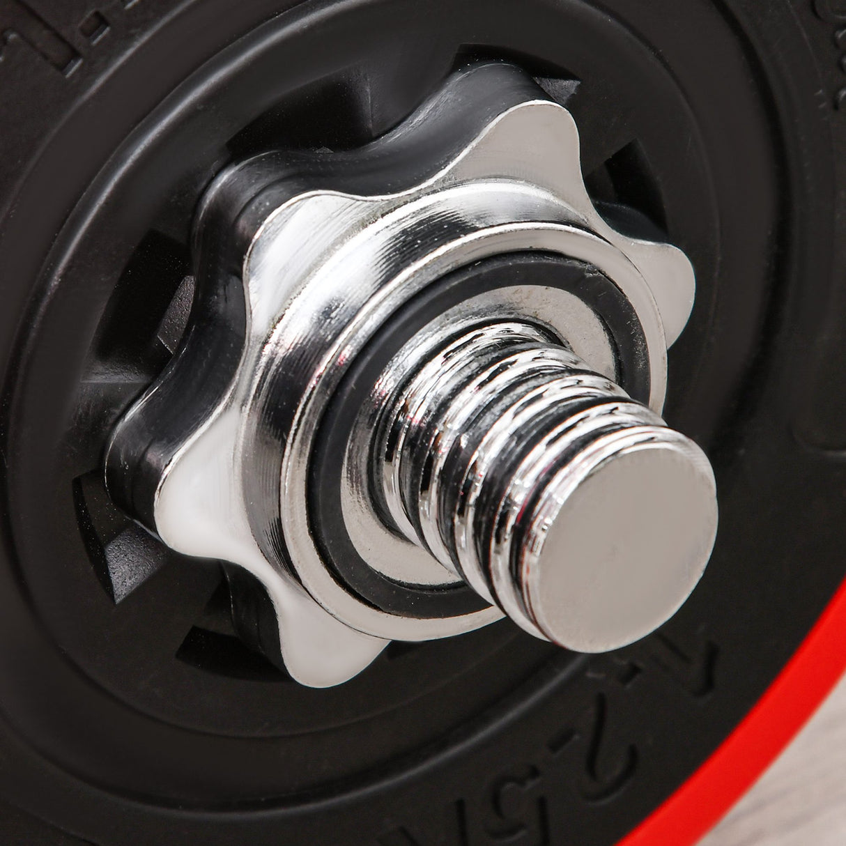 easycomfort easycomfort set 2 in 1 bilanciere e manubri pesi da 30kg dischi con rivestimento in plastica antigraffio rosso