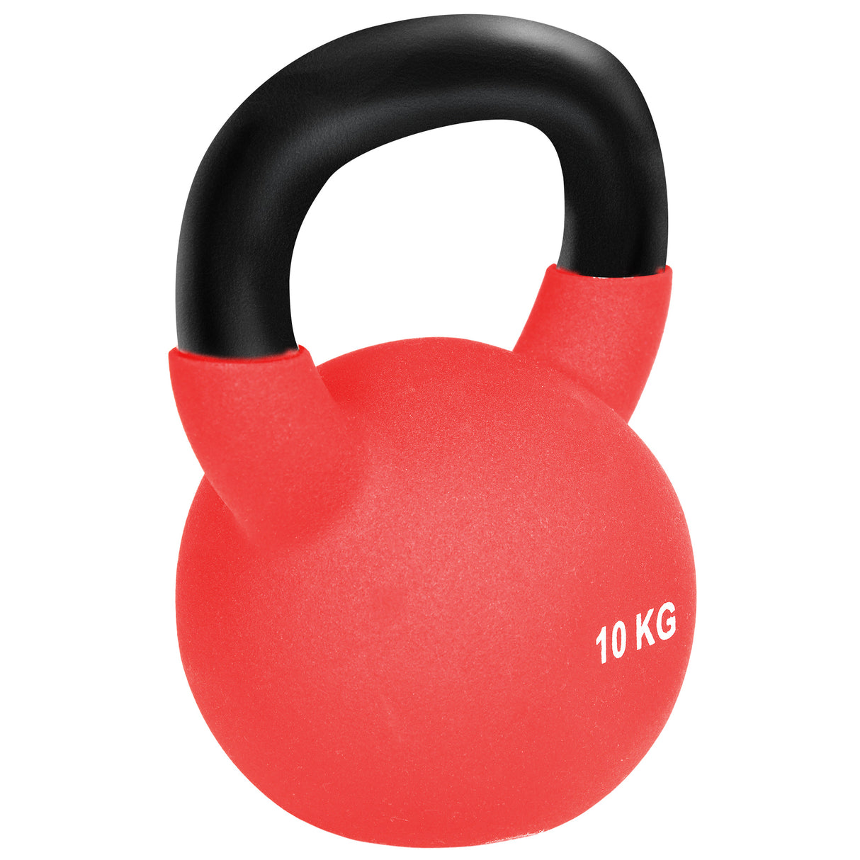 easycomfort easycomfort kettlebell 10 kg per allenamento bicipiti e spalle in metallo e neoprene 19x12x22 cm rosso