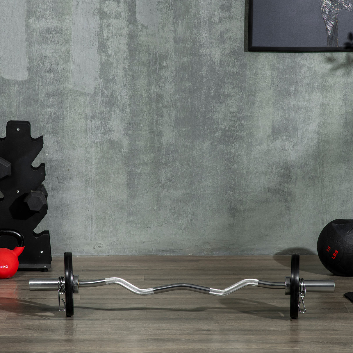 easycomfort easycomfort set di 2 dischi pesi in acciaio con rivestimento in gomma per bilanciere