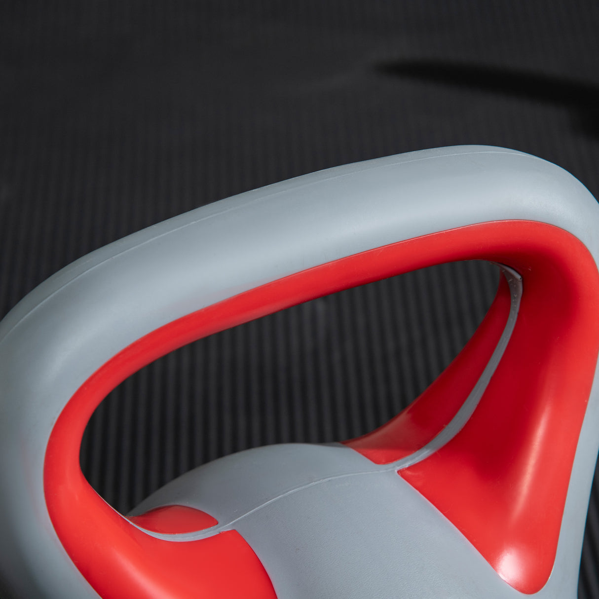 easycomfort easycomfort kettlebell 14kg in pu e sabbia con base piatta e impugnatura per stacchi squat e sollevamenti 26x18x32 cm rosso