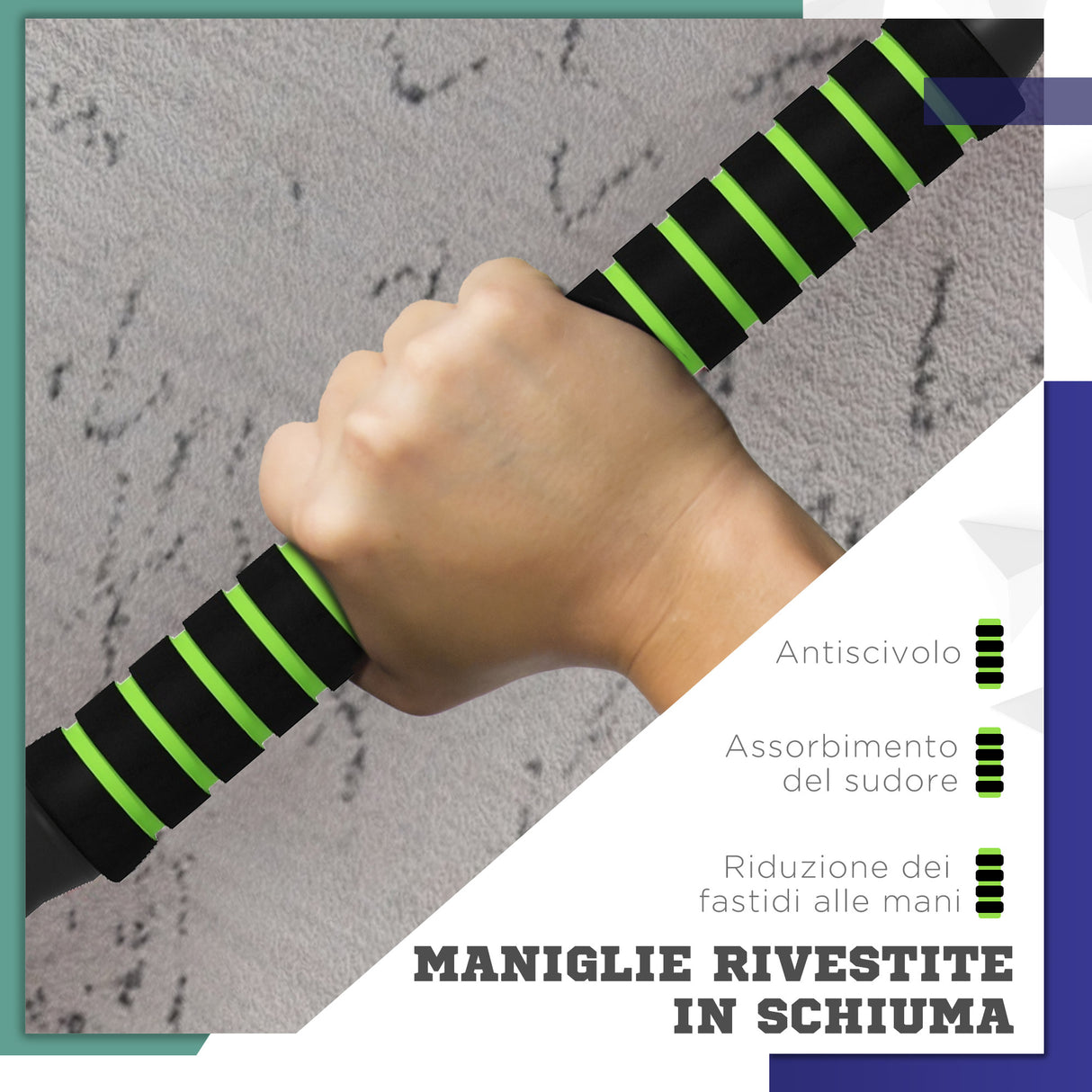 easycomfort easycomfort pesi da palestra set 4 in 1 da 40kg totali utilizzabile come kettlebell manubri e bilancieri