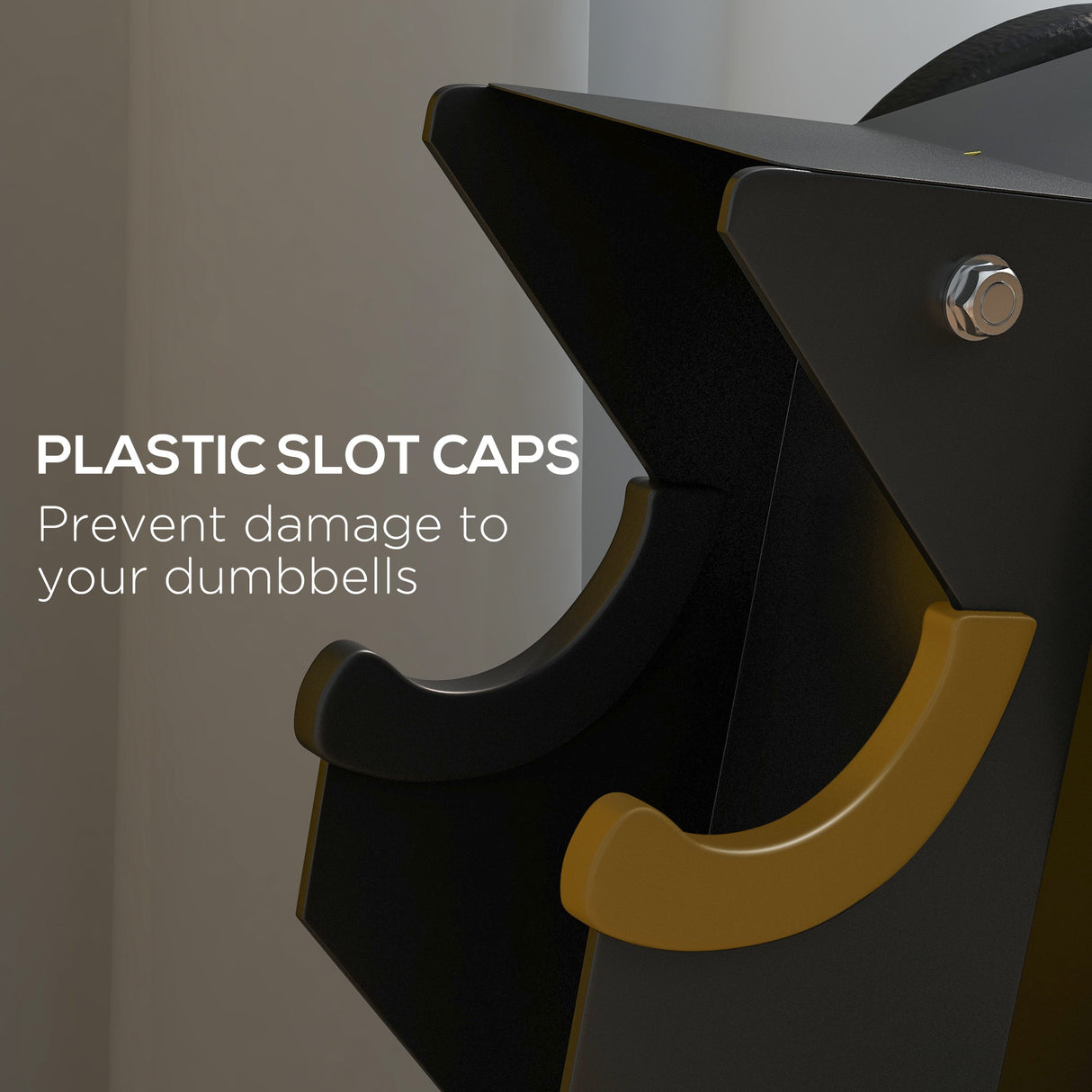 easycomfort easycomfort rastrelliera per manubri in acciaio a 5 livelli con inserti in plastica 35x33x66 cm nera