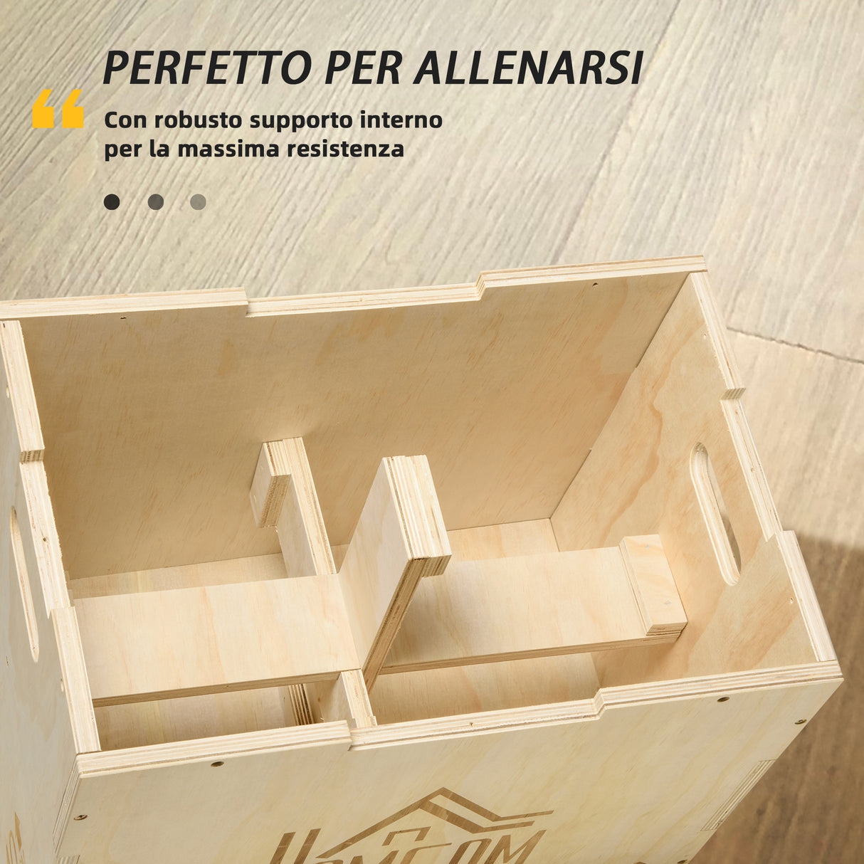easycomfort easycomfort plyo box in legno a 3 altezze jumping box pliometrico capacita 120kg 61x51x76cm