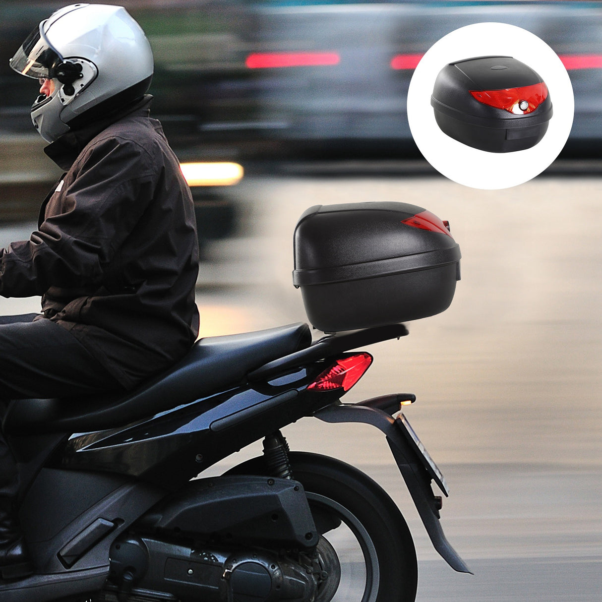 easycomfort easycomfort bauletto universale per moto e scooter 24l nero ean 8054111841511