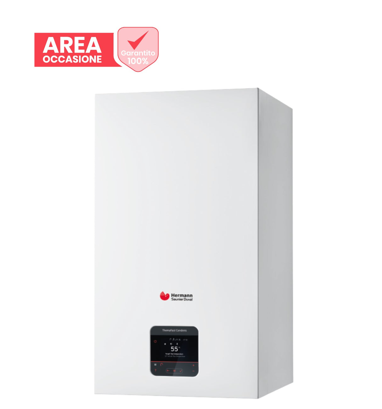 hermann saunier duval area occasioni caldaia hermann saunier duval themafast condens 30 cs1 metano completa di kit scarico fumi low nox