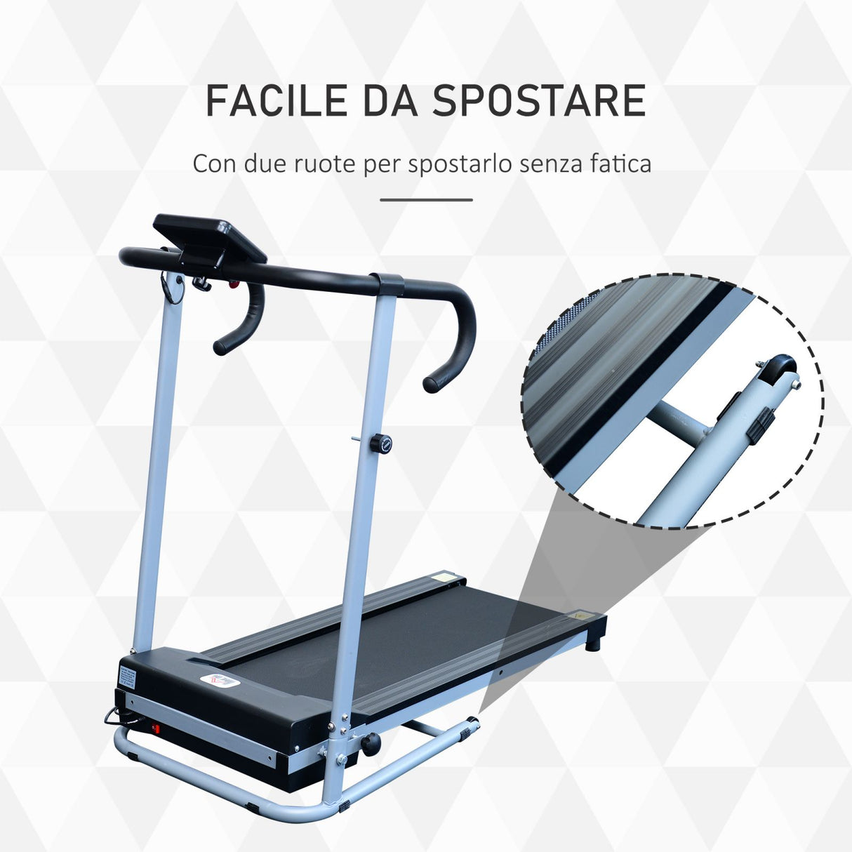 easycomfort easycomfort tapis roulant elettrico tapirulan salvaspazio pieghevole e richiudibile velocita 10kmh con schermo lcd ean 8055776913926