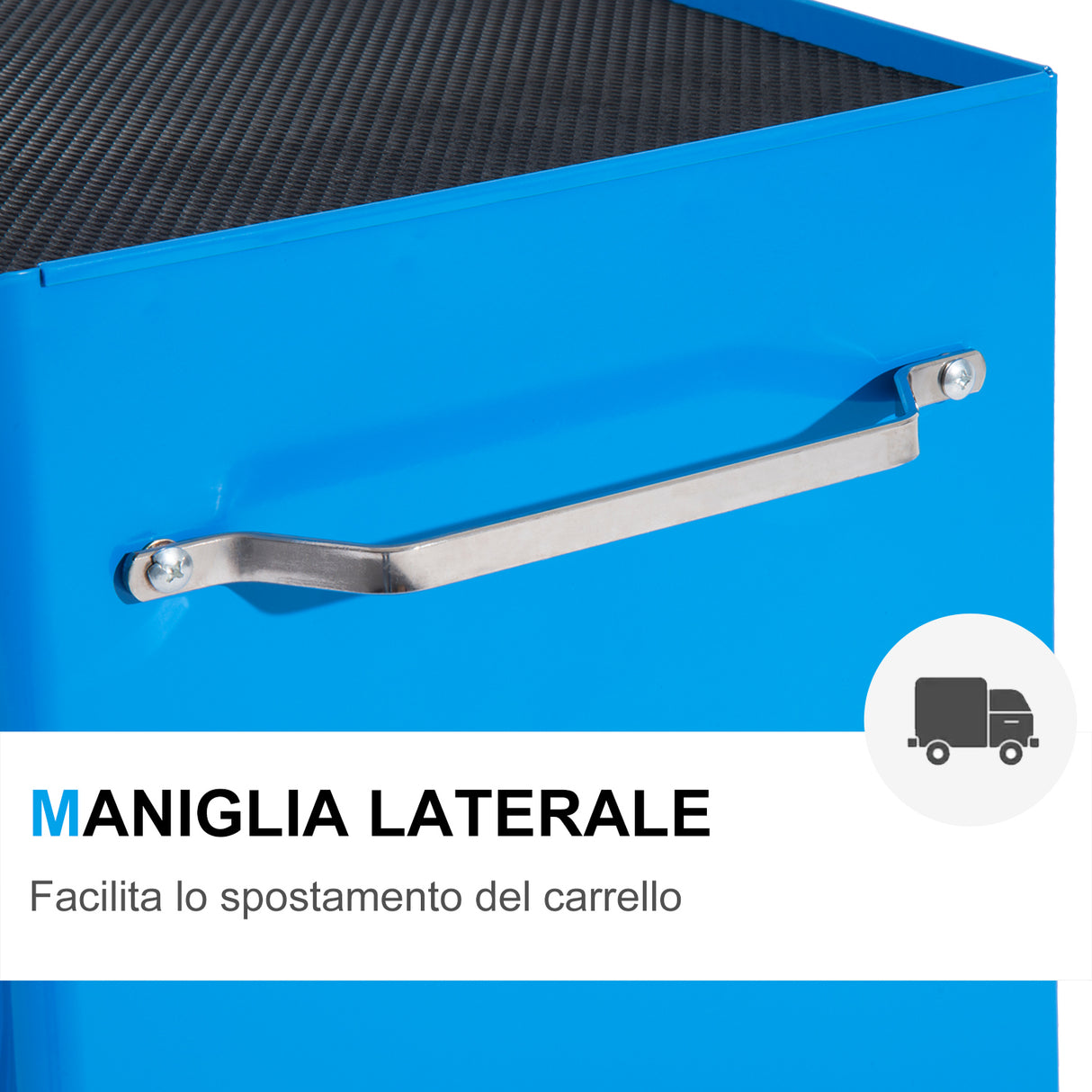 easycomfort easycomfort carrello porta utensili da officina con cassettiera azzurro 61.5 x 33 x 85cm ean 8055776910567