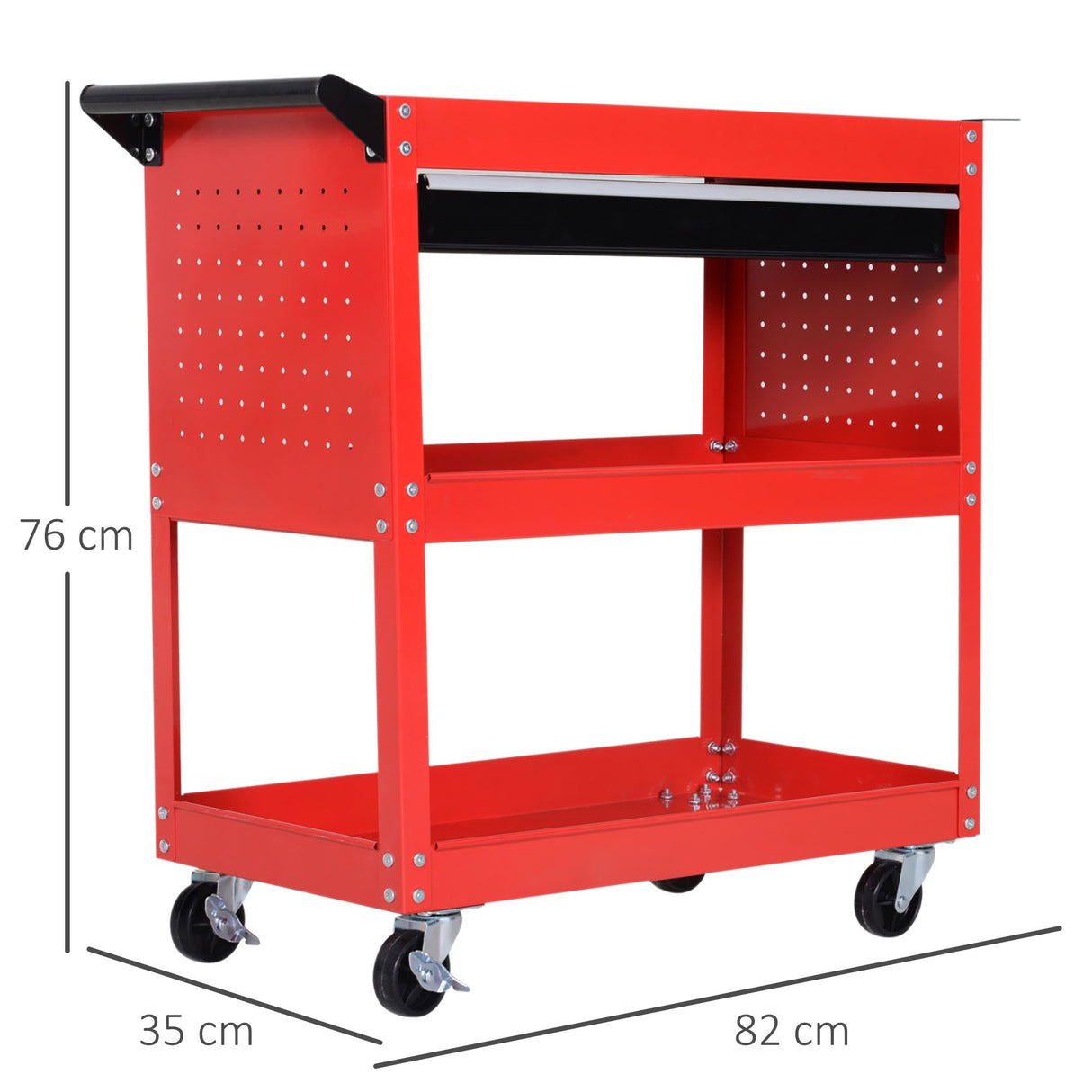 easycomfort easycomfort carrello portautensili da officina rosso 70x35x75.5cm ean 8054144134703
