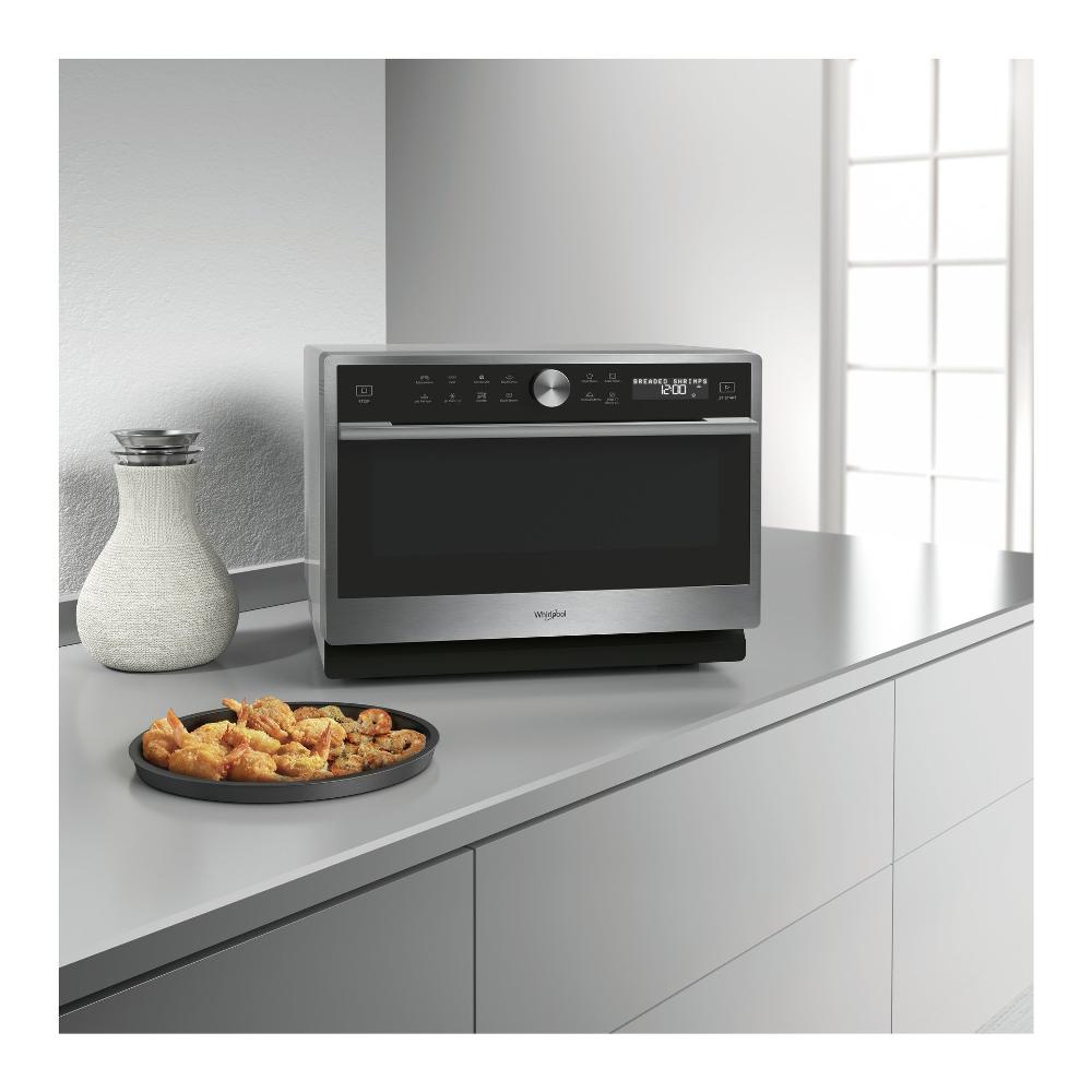 whirlpool forno a microonde combinato whirlpool 6 senso mwsc 9133 sx 33 litri 1000 w a373xl49xp54 cavita xxl crispfry auto clean inox ean 8003437643019