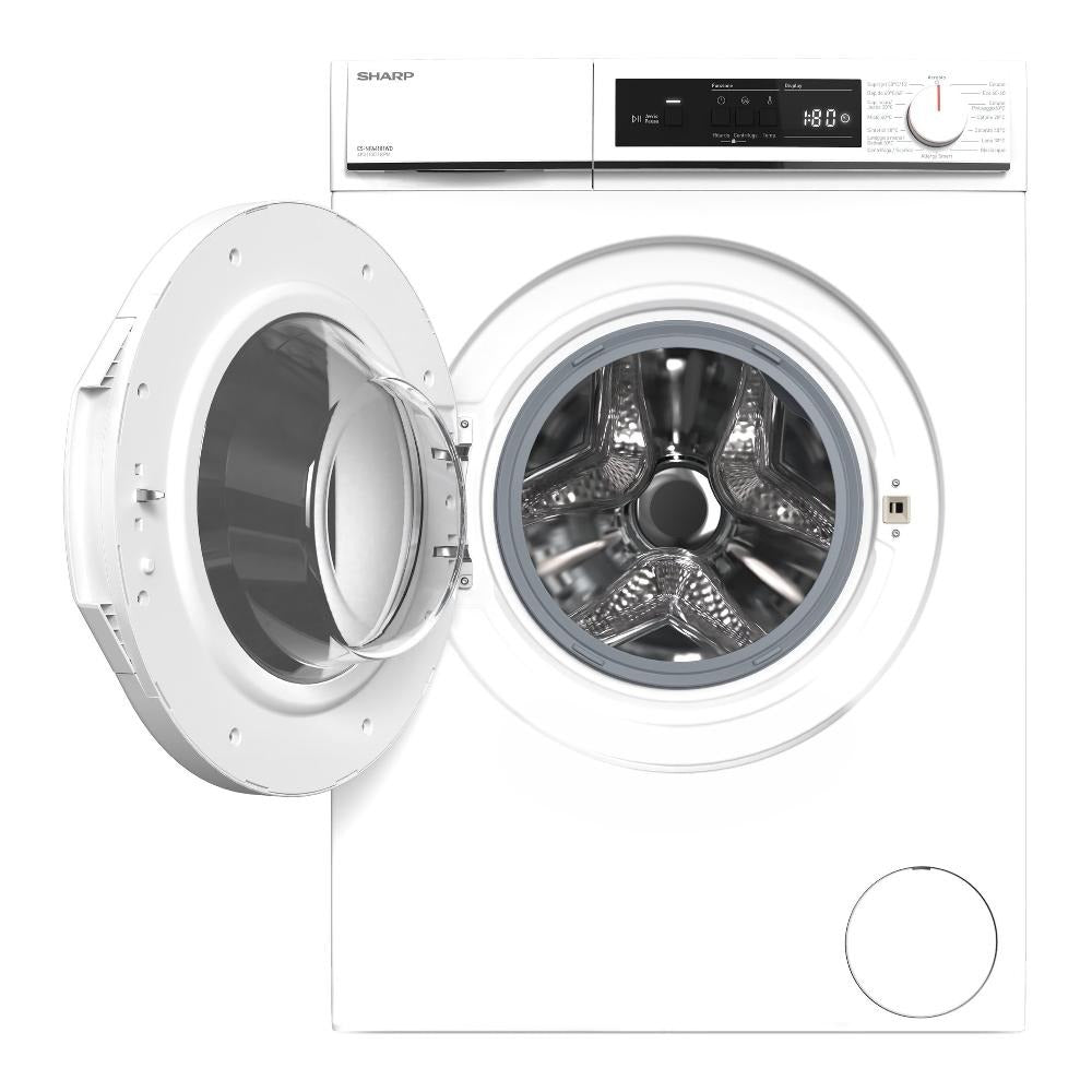 sharp lavatrice a carica frontale sharp es nfa4101wd 4 kg classe d 1000 giri a845xl597xp362 bianco ean 4550556121422