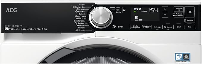 aeg asciugatrice a pompa di calore aeg tr9t94abys 9 kg classe a 2021 serie 9000 a85xl596xp638 tecnologia absolutecare system ean 7332543839650