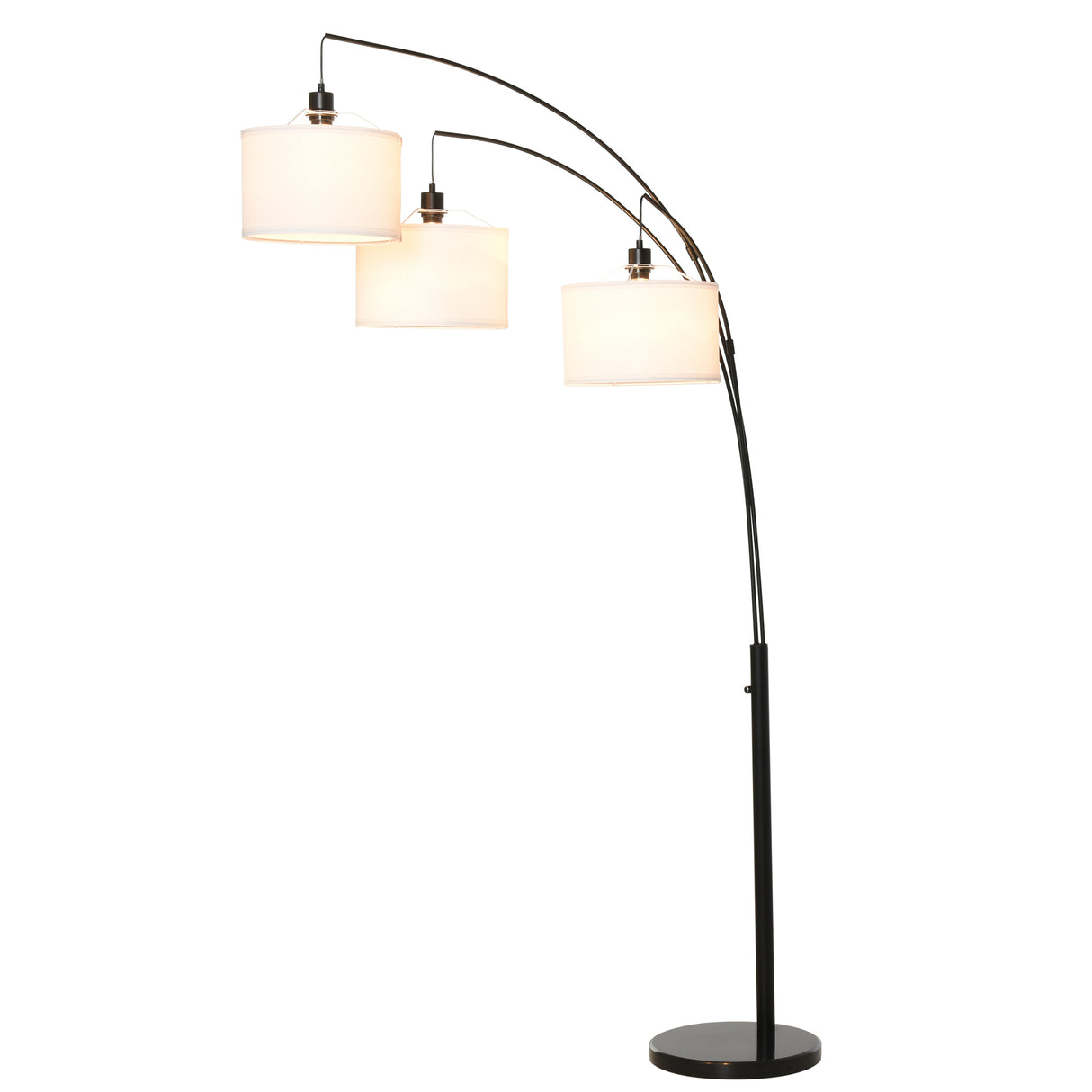 easycomfort easycomfort lampada da terra 3 luci e braccia flessibili base in marmo altezza 205cm ean 8055776913513