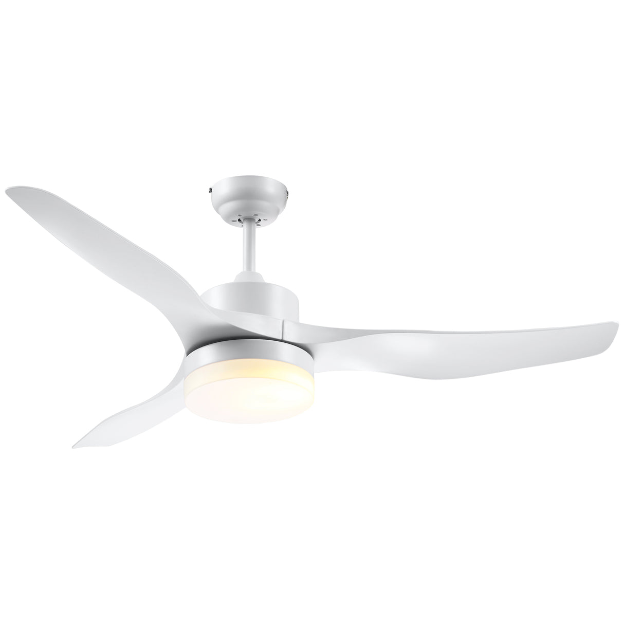 easycomfort easycomfort ventilatore da soffitto con luce led a 3 modalita con telecomando 6 velocita 132x40cm