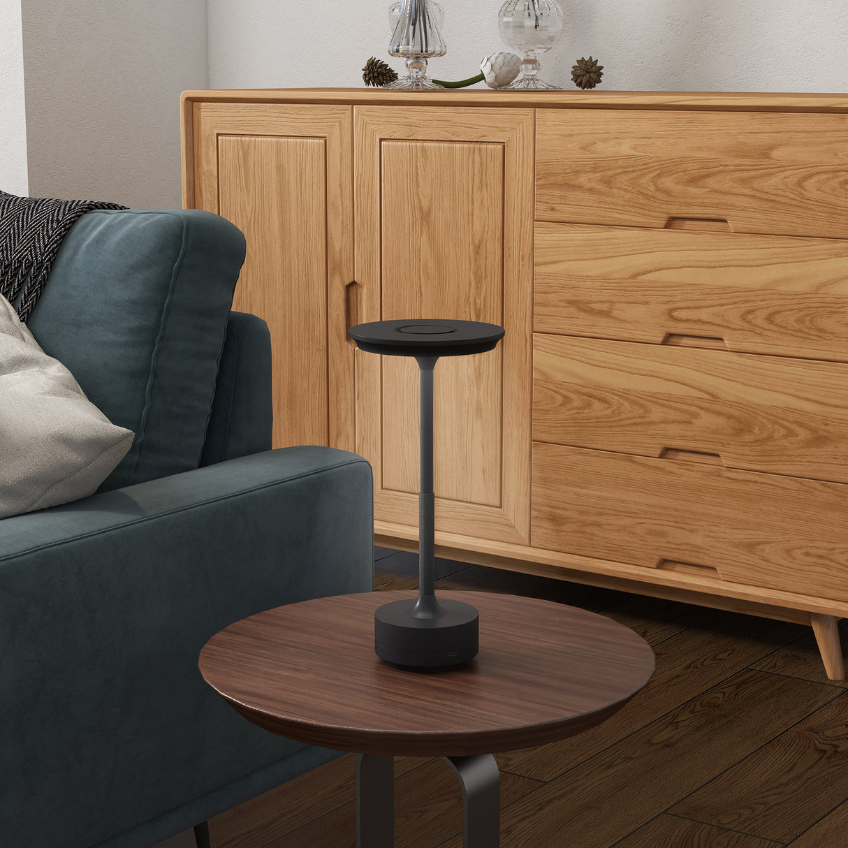 easycomfort easycomfort lampada senza filo touch luce led 3 tonalita e batteria ricaricabile 13x28 5cm nero