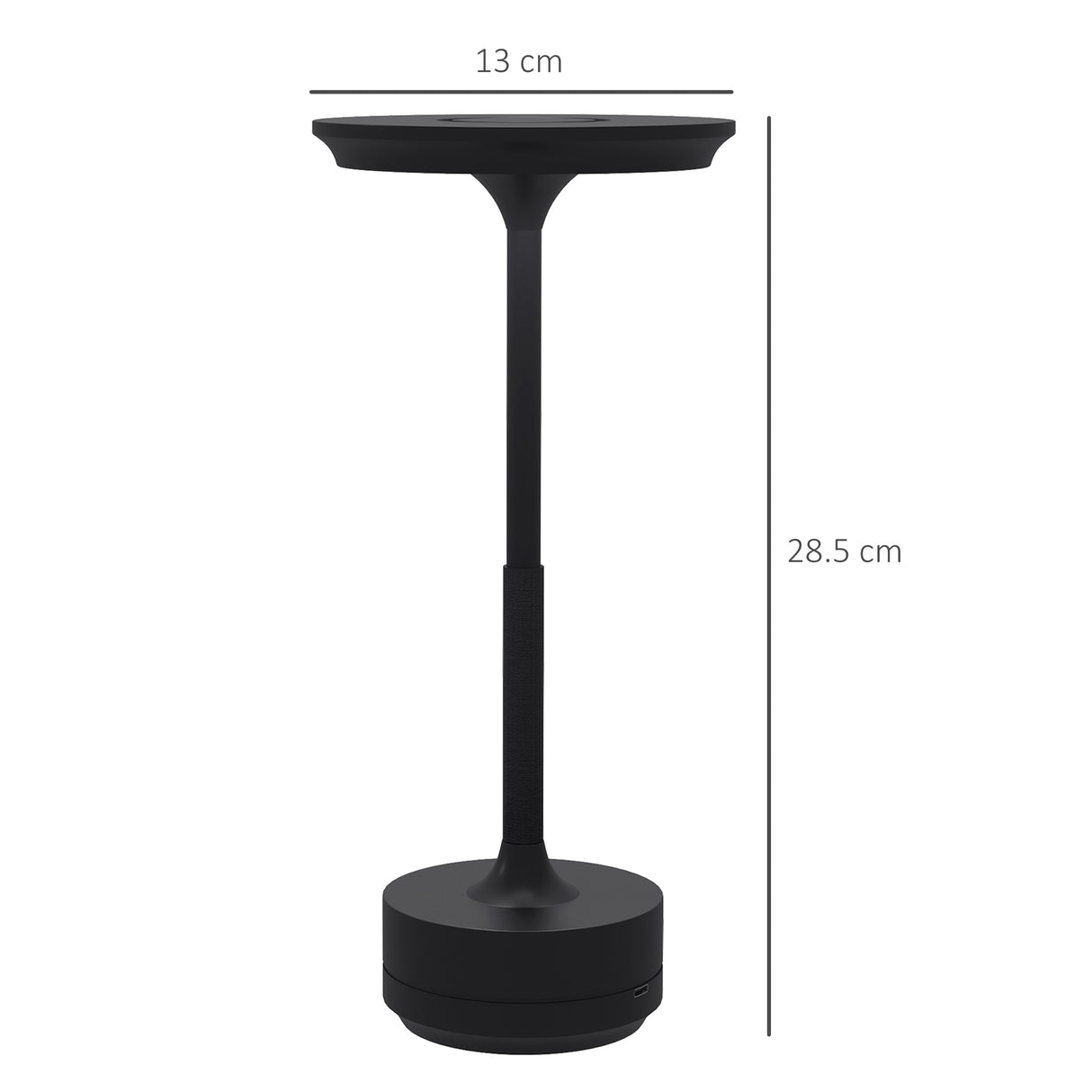 easycomfort easycomfort lampada senza filo touch luce led 3 tonalita e batteria ricaricabile 13x28 5cm nero