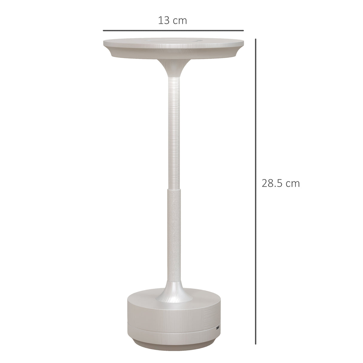 easycomfort easycomfort lampada senza filo touch luce led 3 tonalita e batteria ricaricabile 13x28 5cm argento