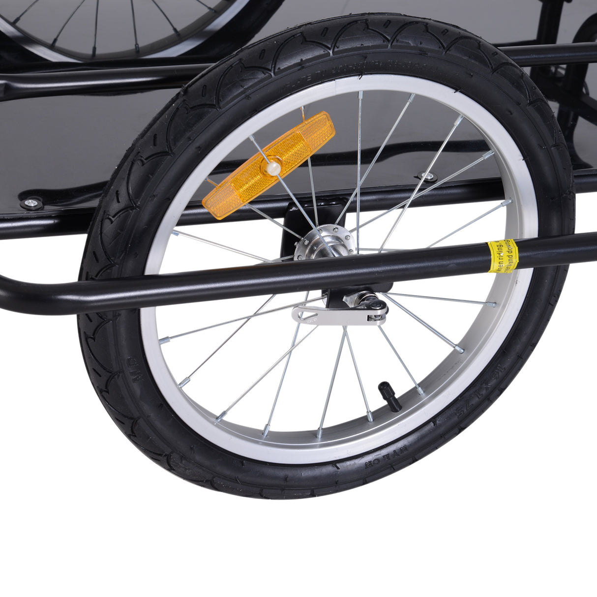 easycomfort easycomfort carrello rimorchio per bicicletta nero 156x72x82cm portata 36kg ean 8054144133515