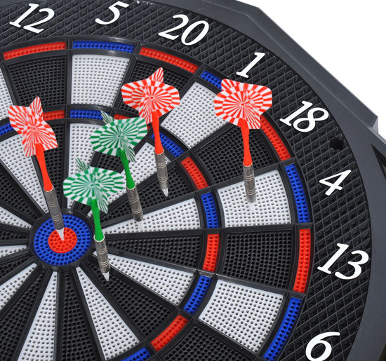 easycomfort easycomfort bersaglio elettronico digitale con 12 freccette per 8 giocatori 27 giochi e 216 varianti