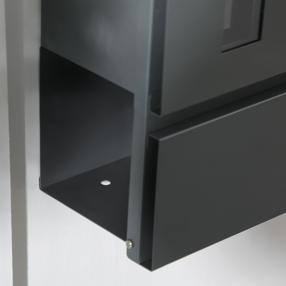 easycomfort easycomfort cassetta postale in acciaio zincato con 3 fessure e 2 chiavi di sicurezza 37x10 5x37 cm grigio