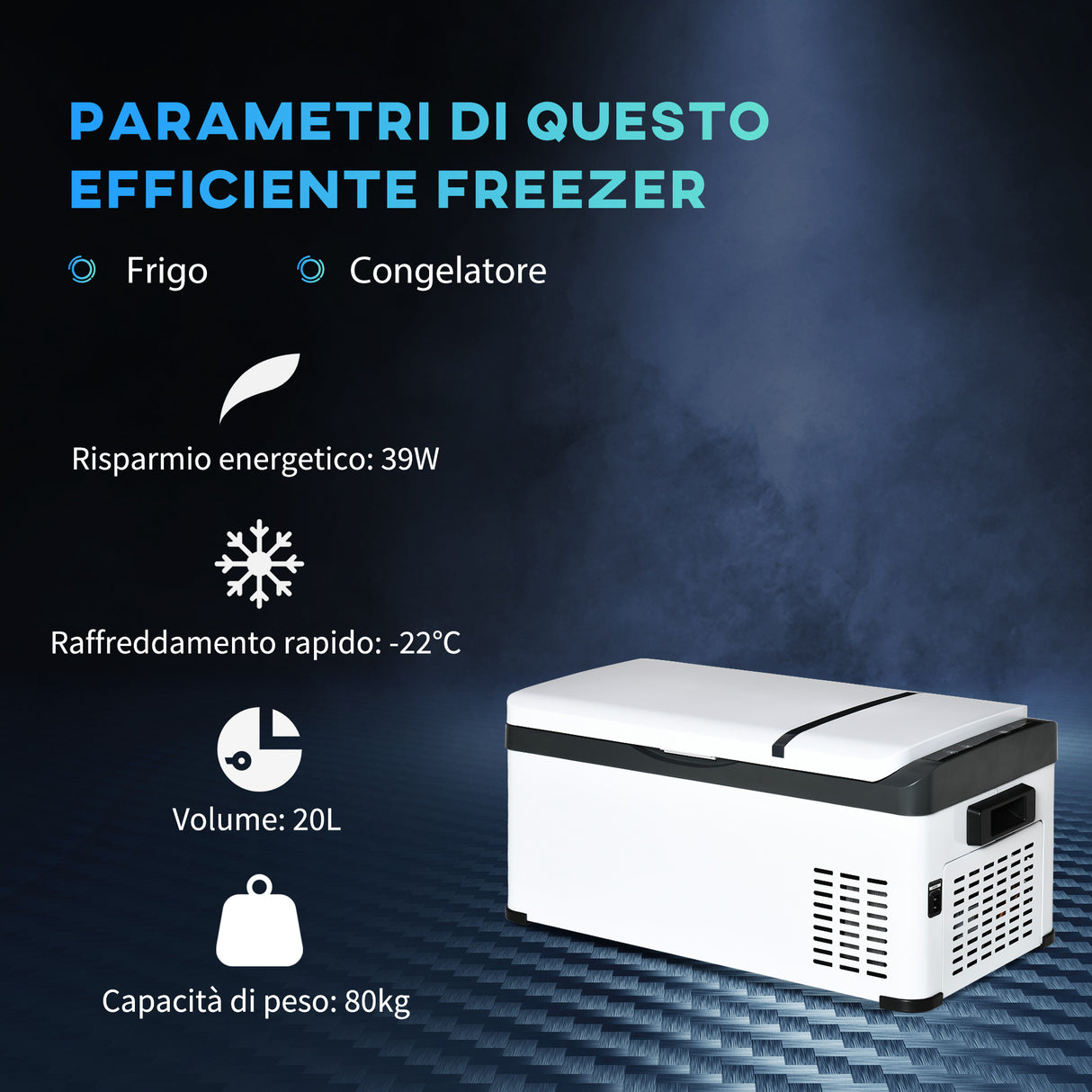 easycomfort easycomfort frigo portatile elettrico a compressore 20l con maniglia e schermo lcd frigorifero piccolo da 1224v dc e 110240v ac per auto e camion