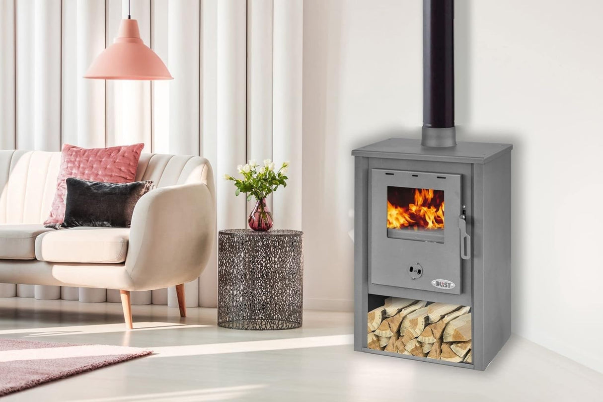 blist stufa a legna blist b1 9 kw nero antracite