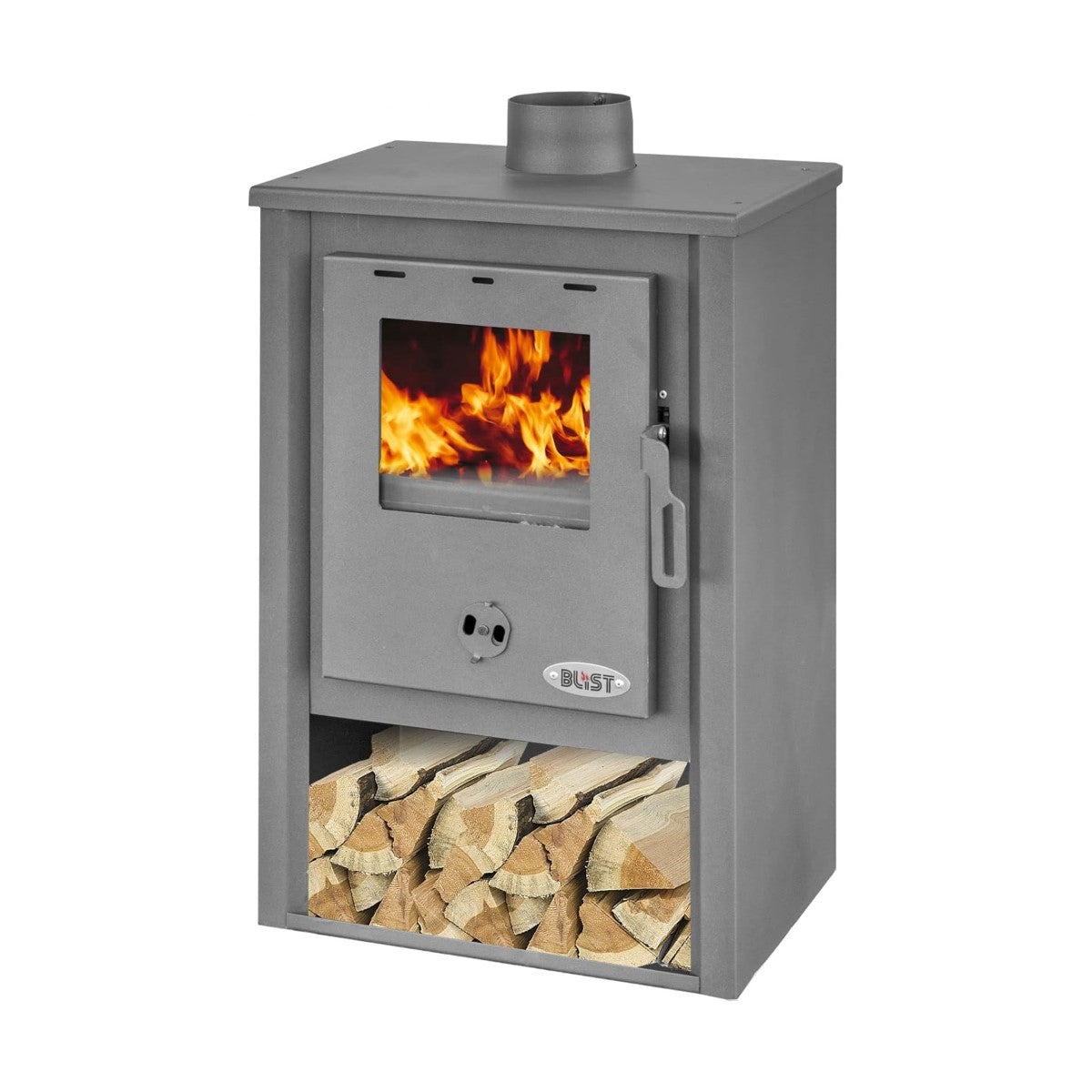 blist stufa a legna blist b1 9 kw nero antracite