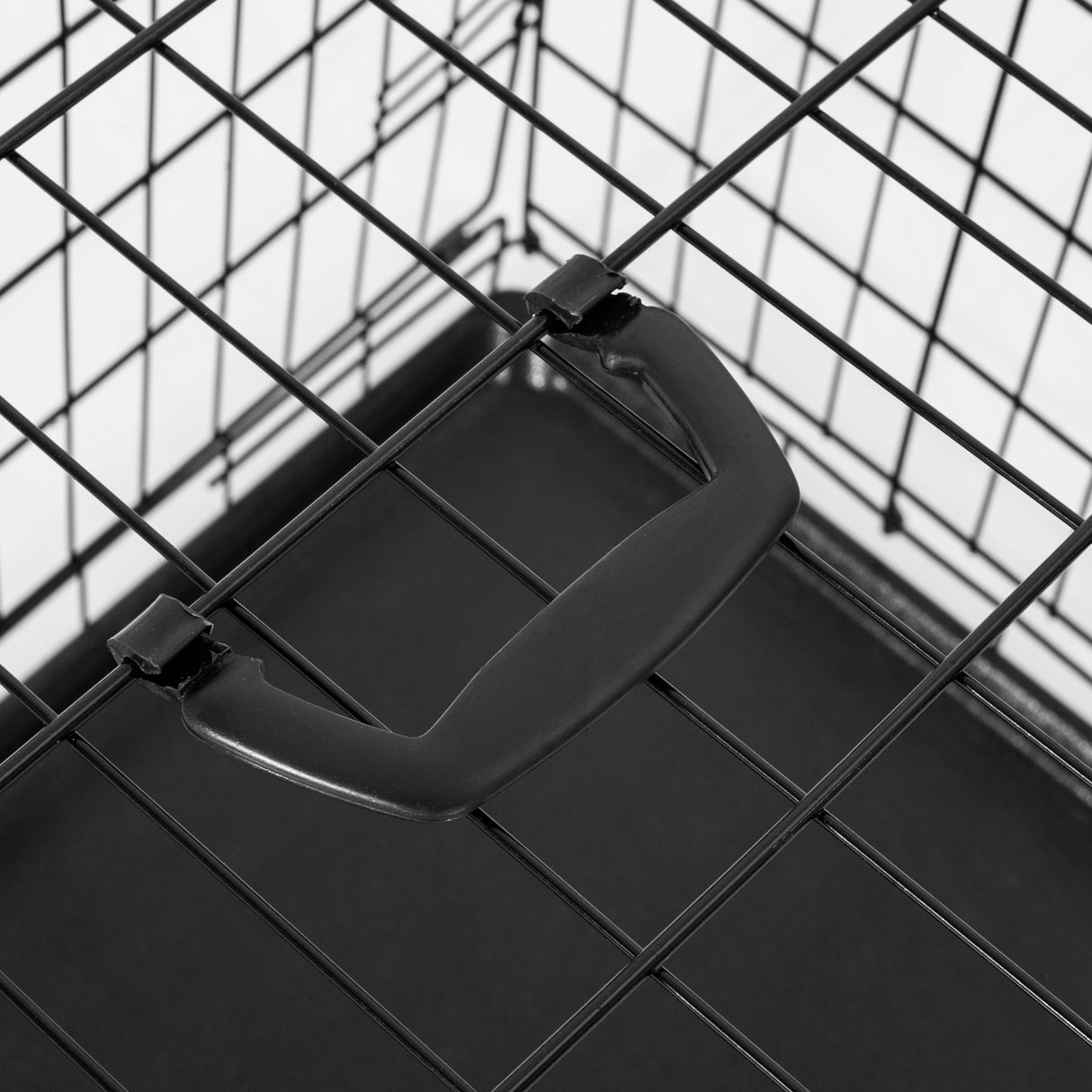 easycomfort easycomfort gabbia trasportino in acciaio per animali pieghevole nero 122x77x82cm ean 8054144135861