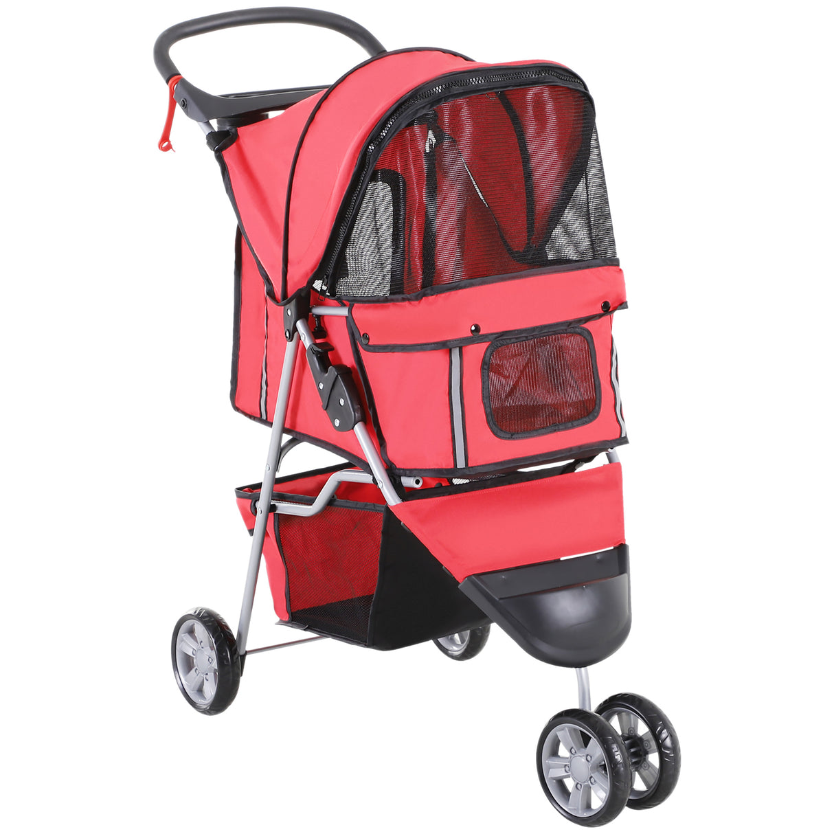 easycomfort easycomfort passeggino per cani carrello per animali domestici rosso 75x45x97cm ean 8054111849777