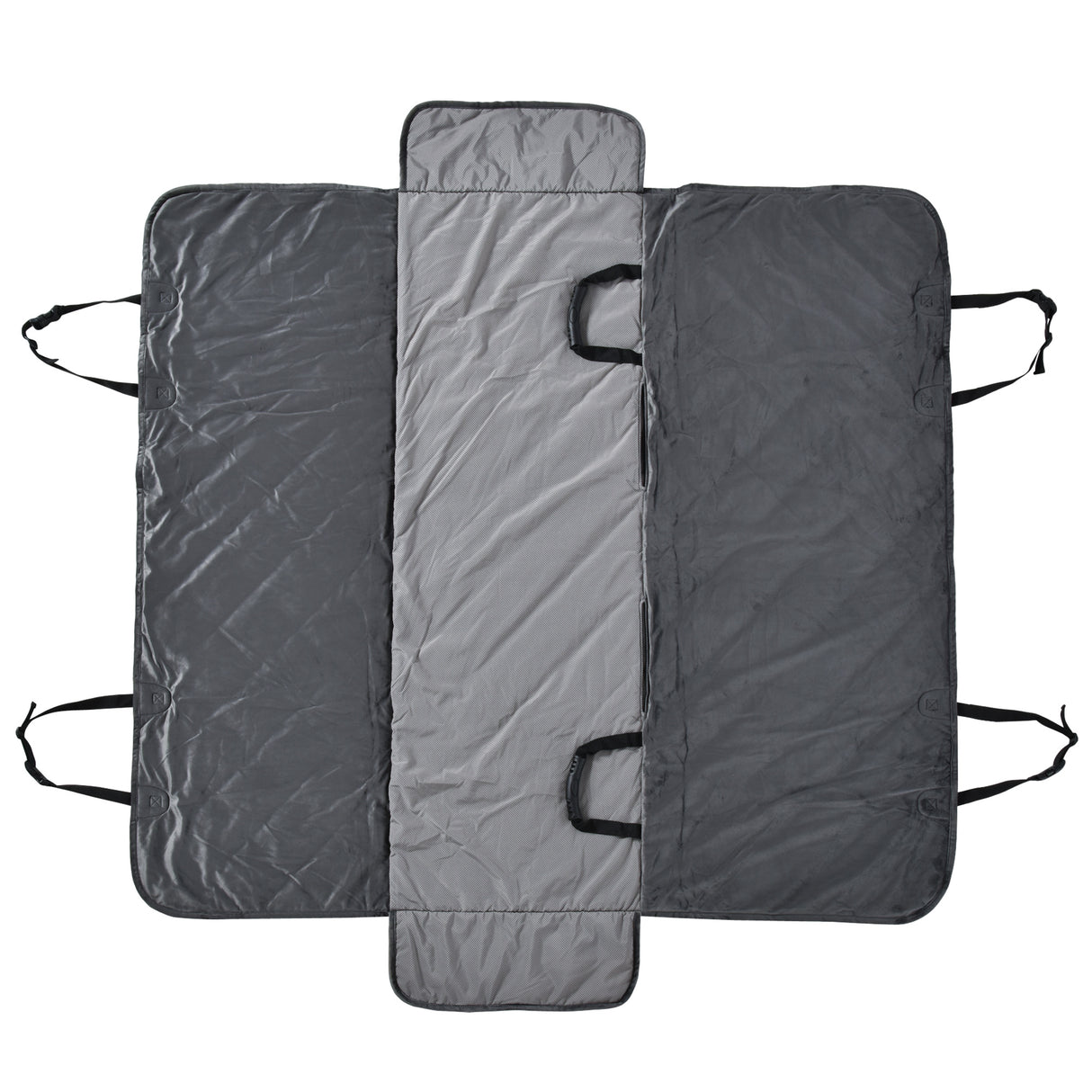 easycomfort easycomfort telo coprisedile per auto effetto velluto con fondo antiscivolo e cinghie di fissaggio 160x145cm grigio