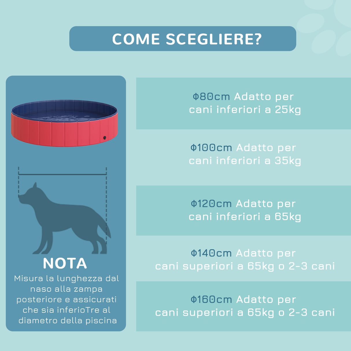 easycomfort easycomfort piscina vasca da bagno portatile pieghevole per cani animali domestici in pvc 140 x 30cm rosso ean 8054144134055