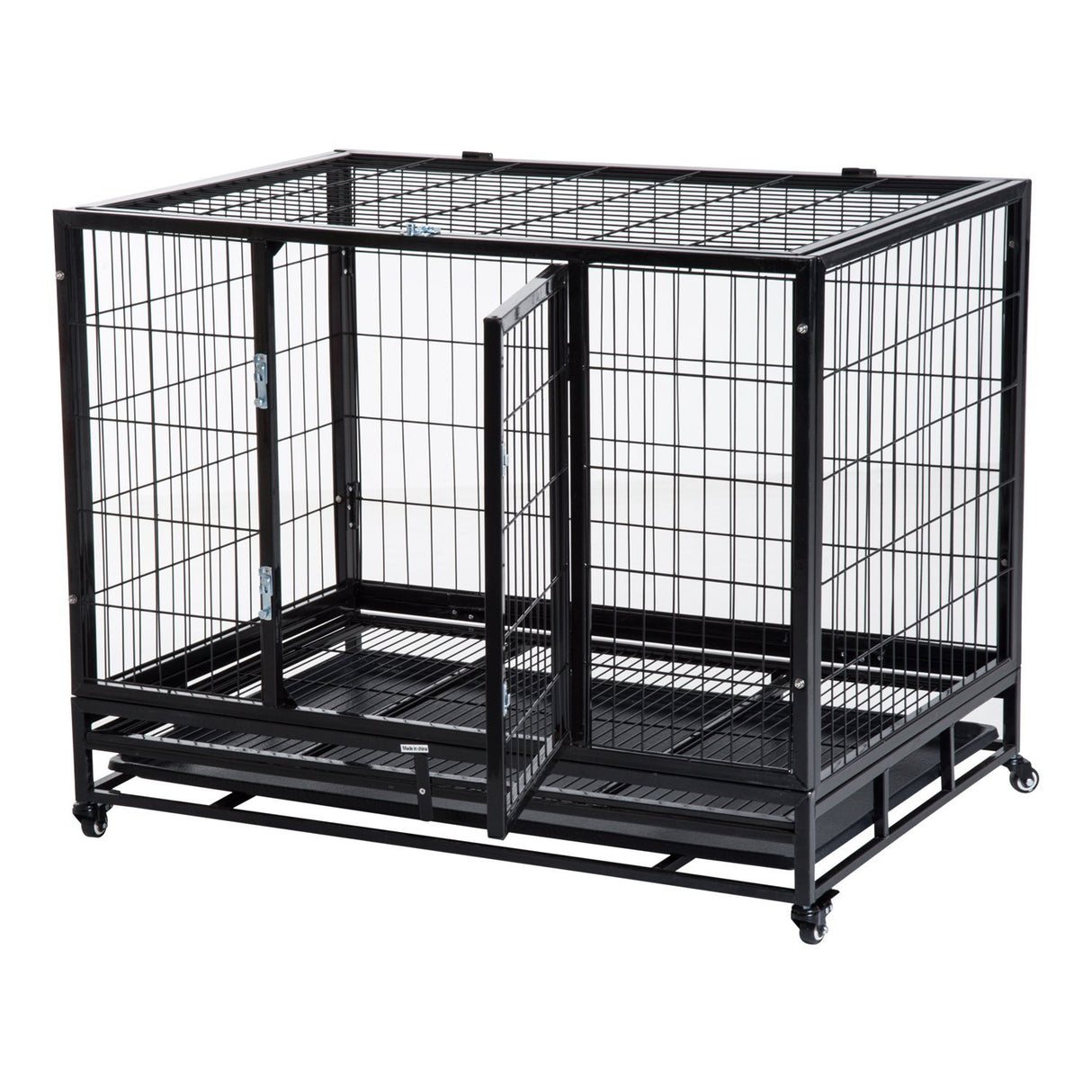 easycomfort easycomfort gabbia box per cani cuccioli da interno esterno con rotelle 926275cm ean 8054144137568