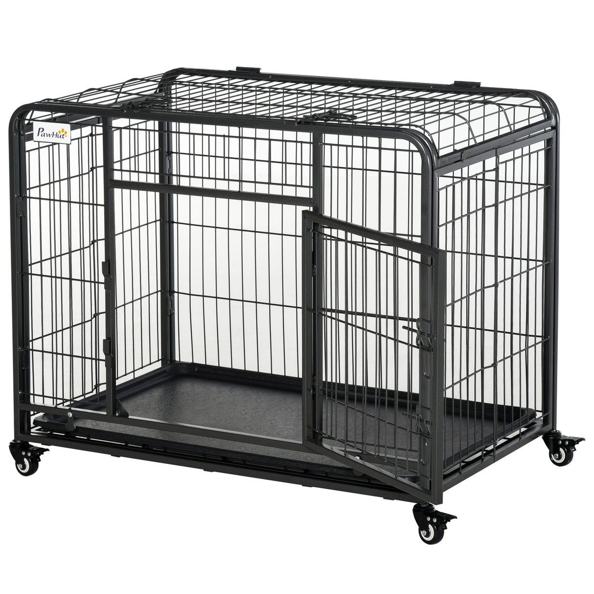 easycomfort easycomfort kennel per cani pieghevole porta con blocco 4 ruote fondo rimovibile ean 8054144135793