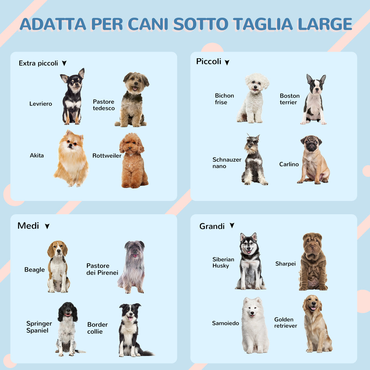 easycomfort easycomfort cuccia per cani di taglia media e grande max 30kg in pp impermeabile 84.2x98.2x82cm blu